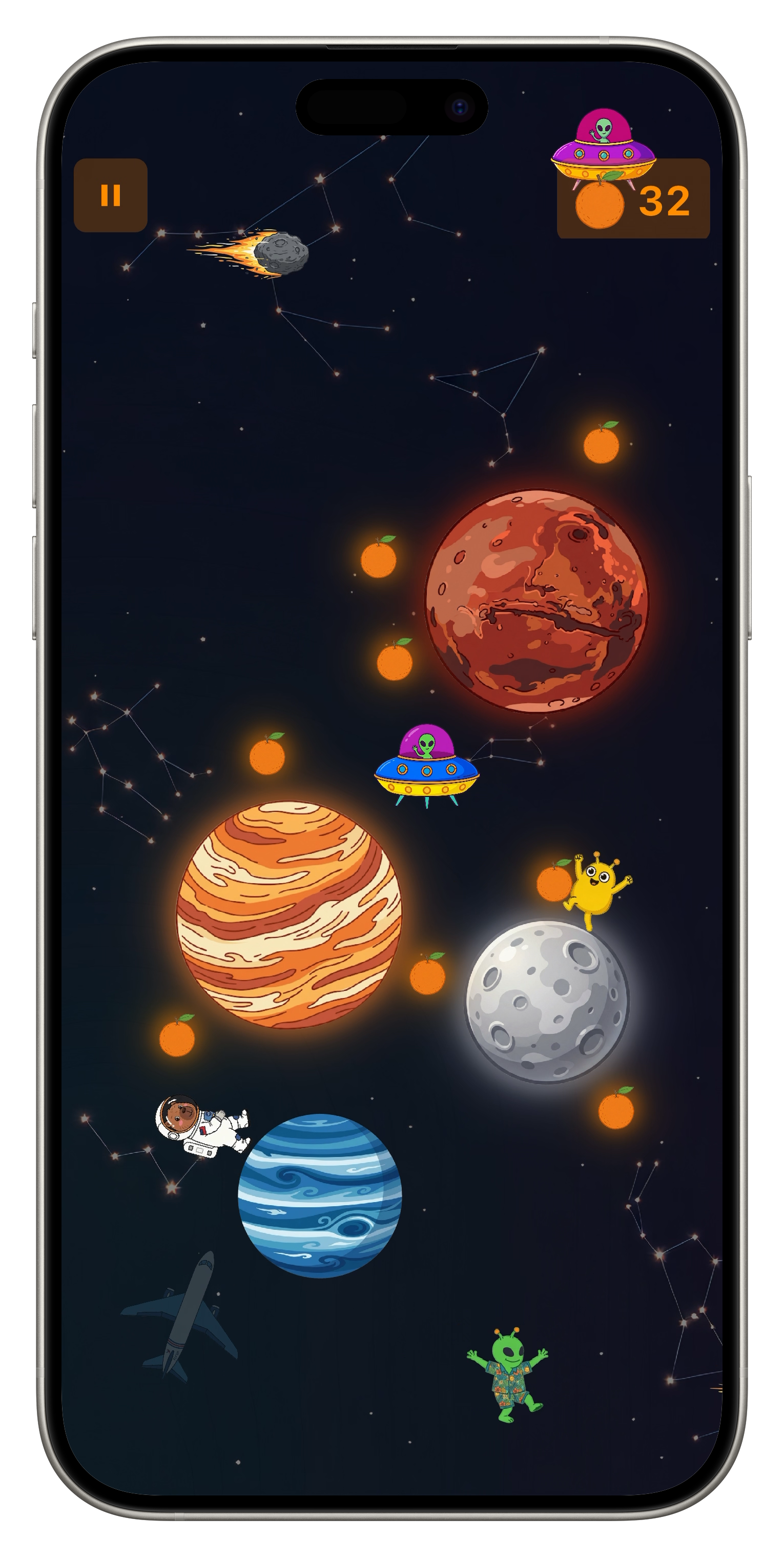 Orange Space gameplay screenshot 1
